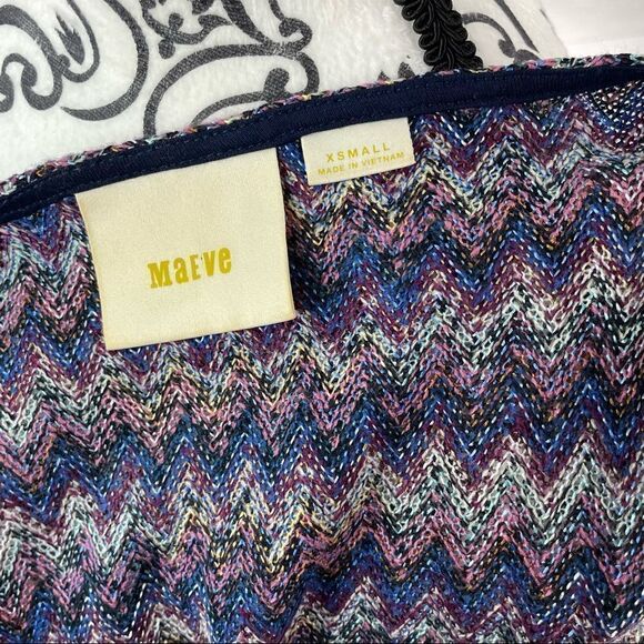 Anthropologie Maeve Westwater Chevron Sleeveless Knit Dress - Picture 10 of 11